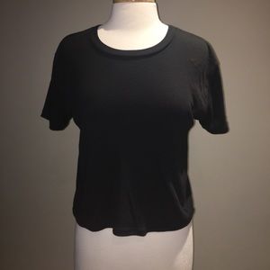 PINK ladies black T-shirt size XS